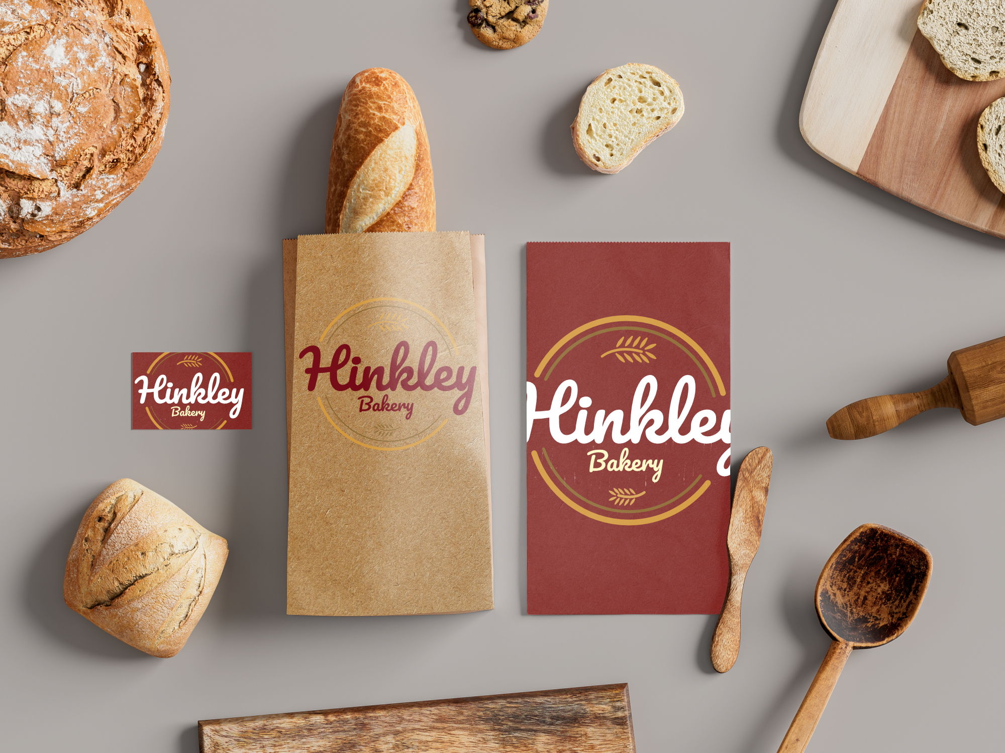Bakeries product with the logo applied to packaging